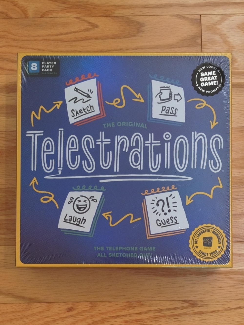 Telestations Party Drawing Game 4-8 Players Ages 10+ NWT